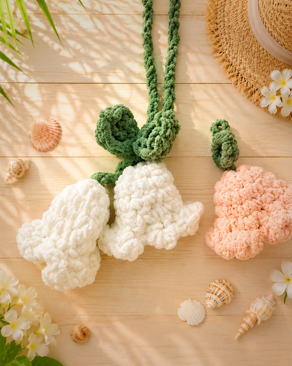 Lily of the valley adjustable keychain